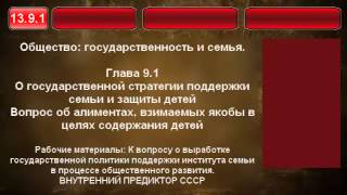 13.9.1 Вопрос об алиментах, взимаемых якобы для детей