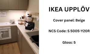 Beige IKEA UPPLÖV Kitchen – NCS S 5005-Y20R, Matte Finish