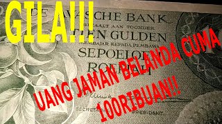 Harga Uang Kertas Belanda Tidak Selalu Mahal (10 Gulden 1946)