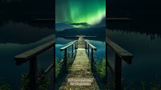 Aurora by the lake dock. #relaxingmusic #meditationmusic #relaxing #nature #sleepmusic #relaxation