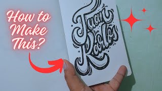 Juan Karlos Name Lettering - The letter Dude