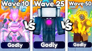 TODOS los GODLYS VS el CLOCK EVENT! | (Toilet Tower Defense) Roblox