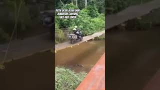 Detik detik jatuh dari jembatan #short #terjun #moge