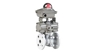 Valworx Air Actuated All Stainless Flange Valves