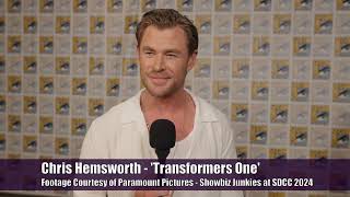 Chris Hemsworth Discusses 'Transformers One' #SDCC2024