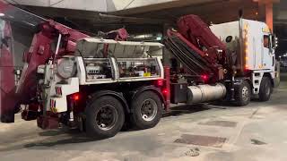 Dragging n Winching Loaded - 14T gross - 20ft boxes at AAMI stadium