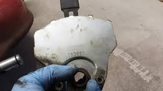 Self propelled mower wheel bearing replacement