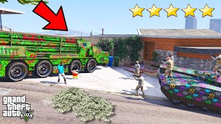 Franklin and Shinchan Fight with Army or Stealing Army Vehicle in GTA V