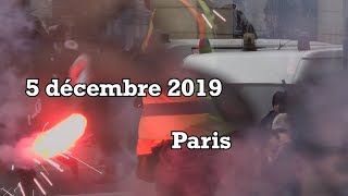 Manif du 5 décembre 2019 à Paris - première journée de grève contre la réforme des retraites