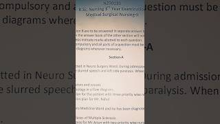 Most important🔍📌 question for your finals 🤓 #exampreparation #medicalsurgicalnursing 💙 #viral 🔥