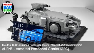 Upgrade – BlueBrixx 104614 gepanzerter Mannschaftstransporter – ALIENS APC  –  Upgrade + Prints