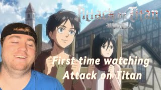 First Time Watching Attack On Titan | Season 1x1