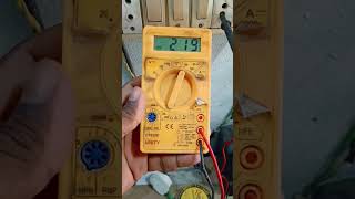 AC output voltage checking maltimiter #electric #machine #experiment #trending #youtube