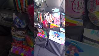 Car Seat Organizer for Kids - Holds necessities & activities for car rides & road trips🚗🗺️