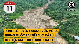 Sông Lô Tuyên Quang vừa vỡ đê, Trung Quốc lại tiếp tục xả lũ. Từ thiện sao cho đúng cách.