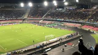 Napoli-Liverpool 1-0 Curva B Fine Partita