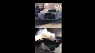 Dodge Challenger hellcat🤯 Vs 😱 Supra mk4 👀 Burnout🔥  #shorts