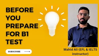 Before you Prepare IELTS Life Skills B1 Test | Learn about B1 Test | MUST WATCH | Mahid Ali