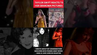 Taylor Swift REACTS to her GRANDMA pictures at the Eras Tour #taylorswift #erastour #shorts #viral