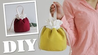 DIY TEXTILE CUTE PURSE BAG // Beam Port Hand Carry Bag Japanese Style