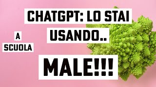 docenti e ChatGPT: lo stai usando, male!!