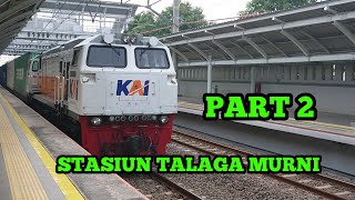 kereta api siang hari dari jakarta. stasiun talaga murni PART 2