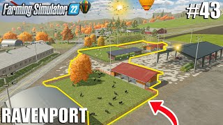 BUILDING A NEW 1000 SHEEP FARM 🐑 | Ravenport #43 | Farming Simulator 22