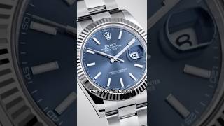 Why did Rolex name this “DateJust”? 🤔