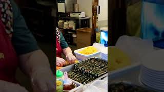 Korean Grandma Making Kimbap Rice Roll #shortsvideo #youtubeshorts #shorts #short #food #foodie