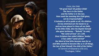 December 26 - On the Child, Jesus