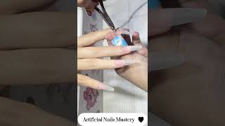 Nail Design on Artificial Nails: A Complete Tutorial #shorts #nailartdesigns #foryou #music