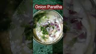 Onion Paratha/ Liquid dough Paratha/ Quick  and easy Paratha #shorts #trending #viral