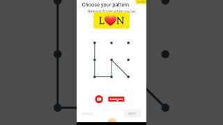 L❤️N love Pattern lock #pettern #lock #viral #style #love #shorts