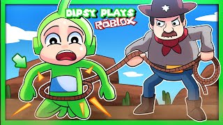 🌈 ESCAPE ROB THE COWBOY [FIRST PERSON OBBY] | Dipsy Plays Roblox Cowboy Robby's Bank [Obby]