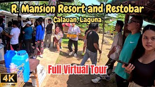 R. Mansion Resort and Restobar | Calauan Laguna | Rosmar Pares Overload | Walking Tour | 4K