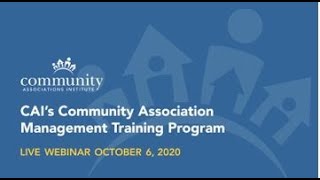 Grad Student Community Association Management Training Webinar