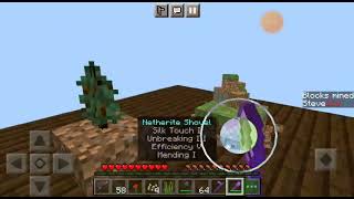 Minecraft one block 2 fase mine challenge Minecraft one block gameplay #4 #gamerfleet #anshubisht