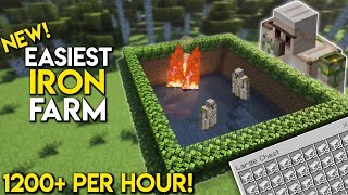 Easiest 1.20 IRON FARM TUTORIAL In Minecraft Bedrock!