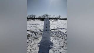 High snow in front of the house in February 2021