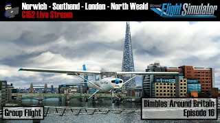 MSFS 2020 | Bimbles around Britain 16 - THE FINALE!: Cessna 152 Norwich to North Weald VFR