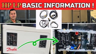 HP LP Pressure Switch basic information | lp hp switch connection | hvac training videos | hindi