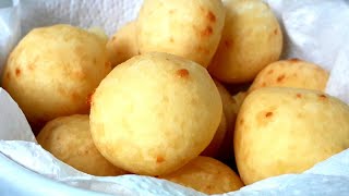 SÓ 3 INGREDIENTES VOCÊ VAI PRECISA PARA FAZER ESSA BOLINHA DE QUEIJO - RECEITA FACIL