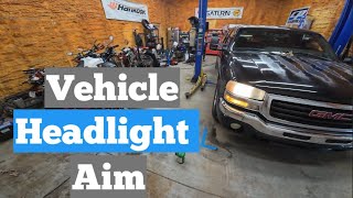 Easy Headlight Aim On Any Vehicle (Reference Point)