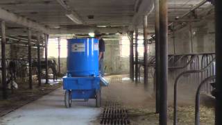 Farm Demo - Patz Portable Chopper in Dairy Barn