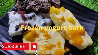 How to make yogurt bark/ frozen mango berry yogurt bark kaise banaye/ Best Replacement of ice cream