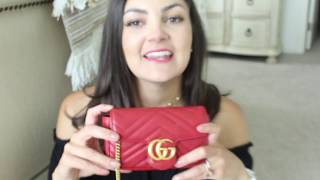 GUCCI MARMONT SUPER MINI REVIEW + WHAT FITS INSIDE | CHANEL WOC COMPARISON!