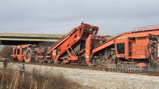 Norfolk Southern Ballast Cleaner MOW