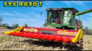 STS 9470 COLOCANDO PRESSÃO NA COLHEITA DO MILHO 😮🌽💨 !!