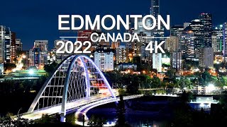 Cozy Edmonton ᴄᴀ 2022 in 4K Ultra HD - Piano Music Drone Video | Alberta, Canada