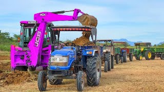 JCB 3dx Backhoe Loading Mud in Mahindra JCB miti khudai video JCB khudai work #jcb #jcbvideo #jcb3dx